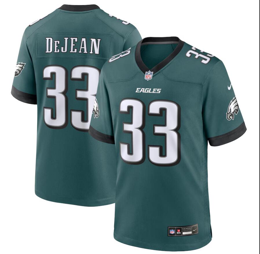 Women Nike Philadelphia Eagles #33 Cooper DeJean Green 2024 NFL Draft Game Jersey->new orleans saints->NFL Jersey